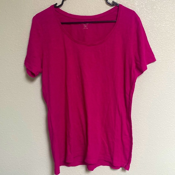 Eddie Bauer Tops - Eddie Bauer Fuchsia T-Shirt Size L